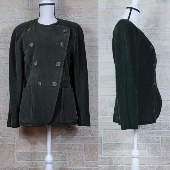 ESCADA Angora Cashgora Wool Double Breasted Coat - Picture 1 of 11